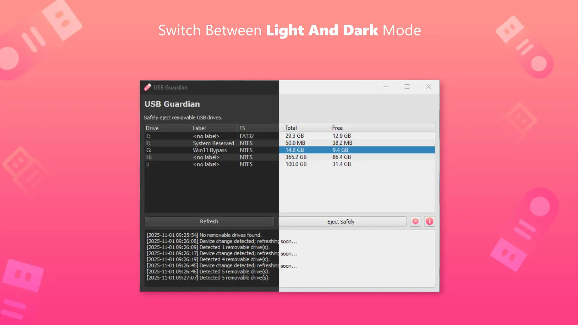 Screenshot 2 of USB Guardian (Windows)