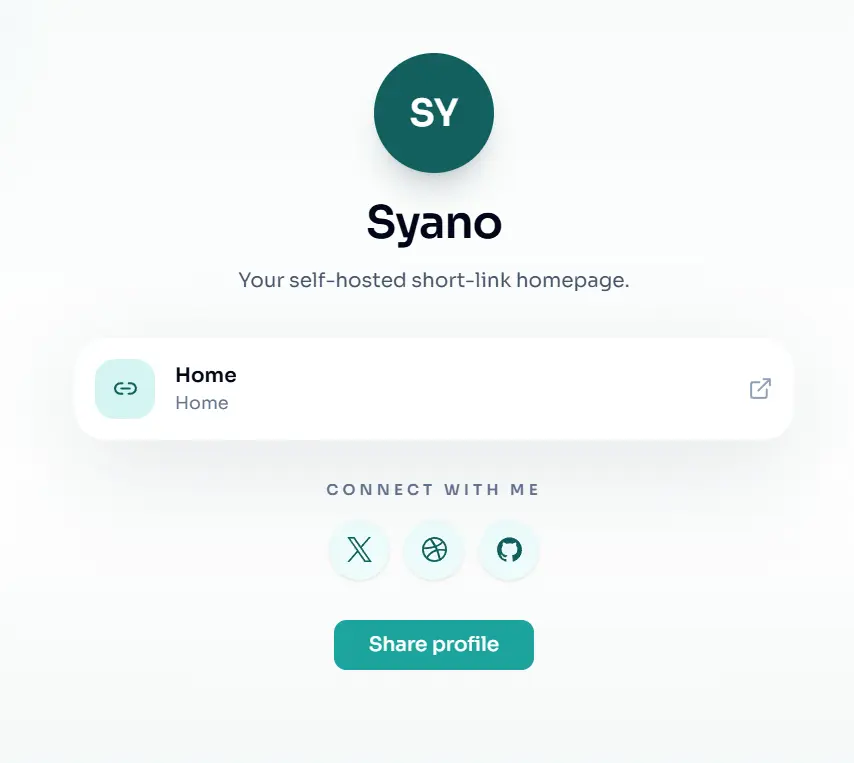 Screenshot 1 of Syano - URL Shortener