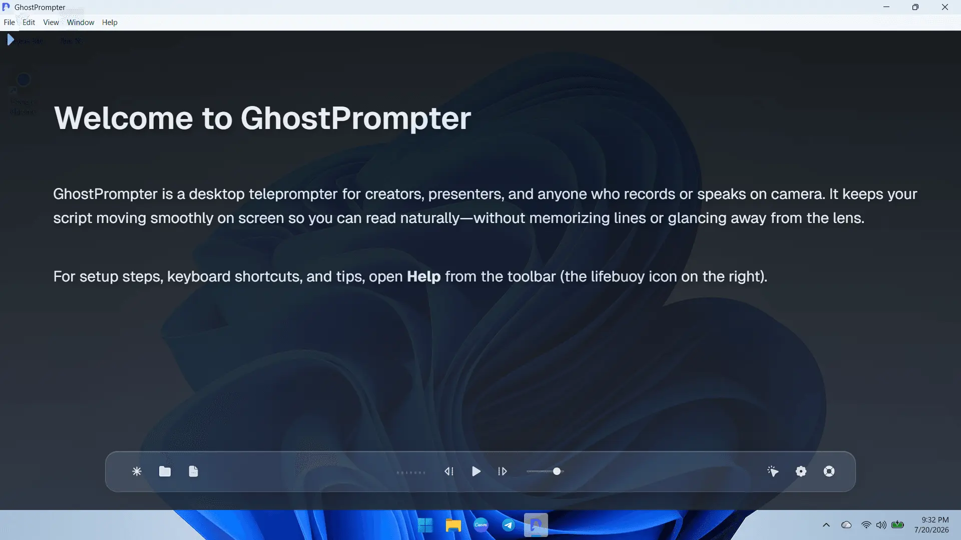 Screenshot 2 of GhostPrompter – Invisible Teleprompter
