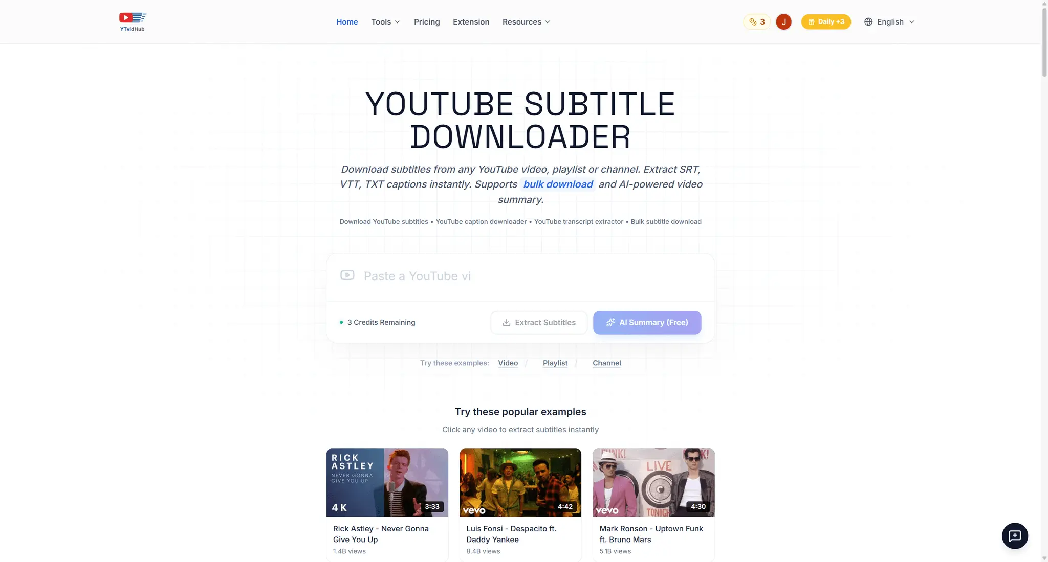 Screenshot 2 of YTVidhub_YouTube Subtitle Downloader
