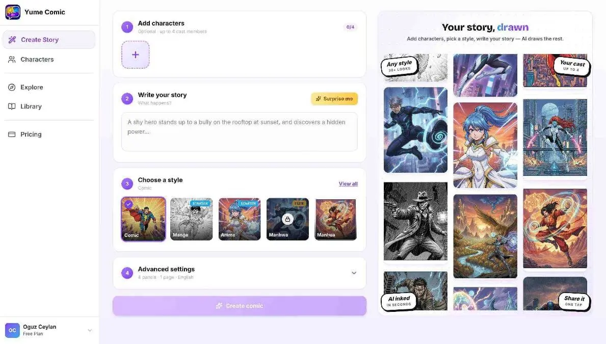 Screenshot 1 of Yume Comic