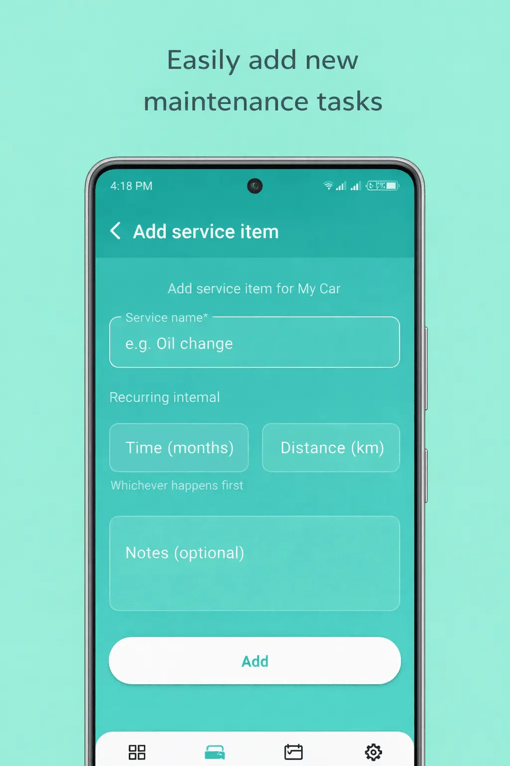 Screenshot 4 of MyCar Care – Service Tracker.