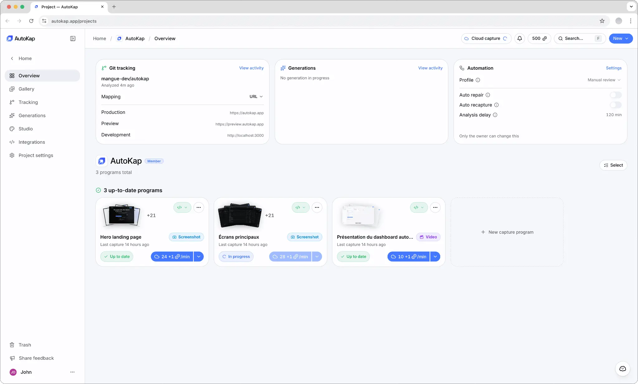 Screenshot 1 of AutoKap