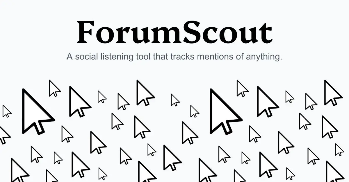 Screenshot 1 of ForumScout - AI Social Listening Tool