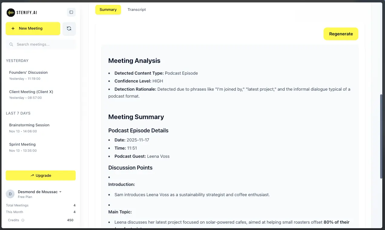 Screenshot 6 of StenifyAI
