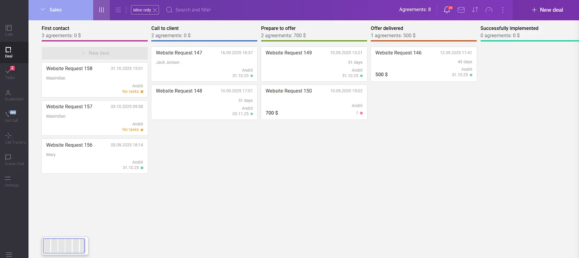 Screenshot 5 of SmartCRM by Binotel