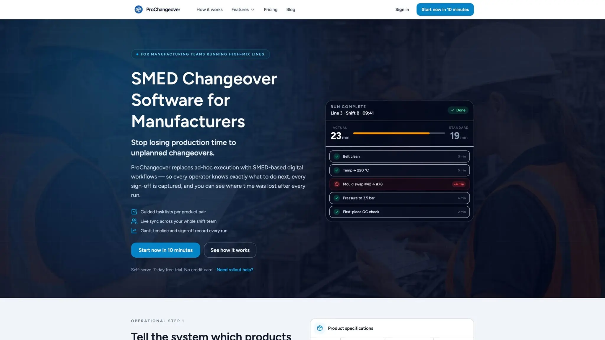 Screenshot 2 of ProChangeover