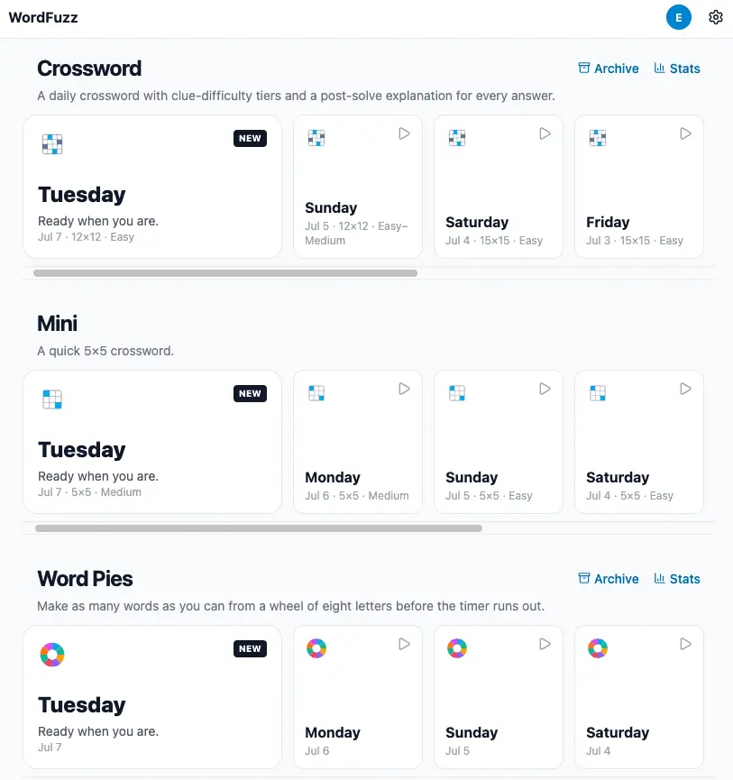 Screenshot 1 of WordFuzz