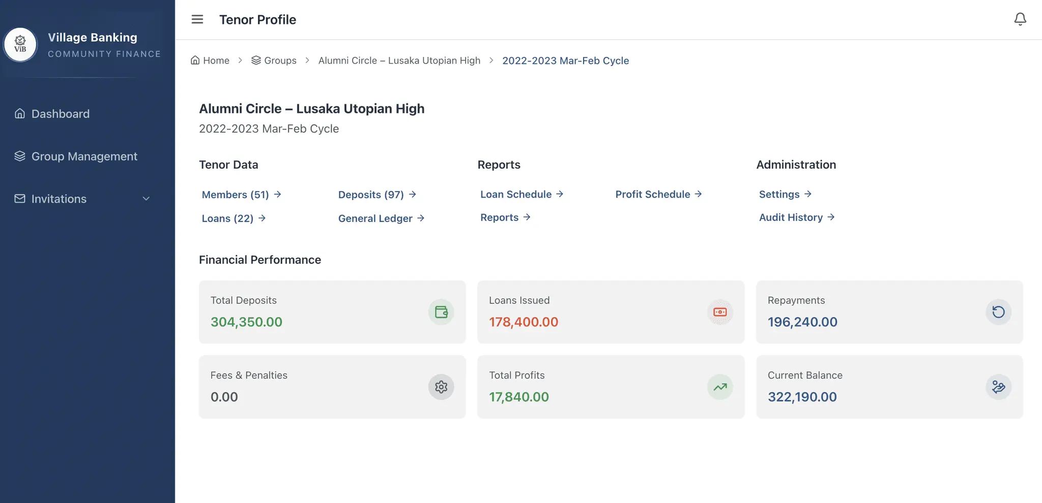Screenshot 1 of ViB | Village Banking System