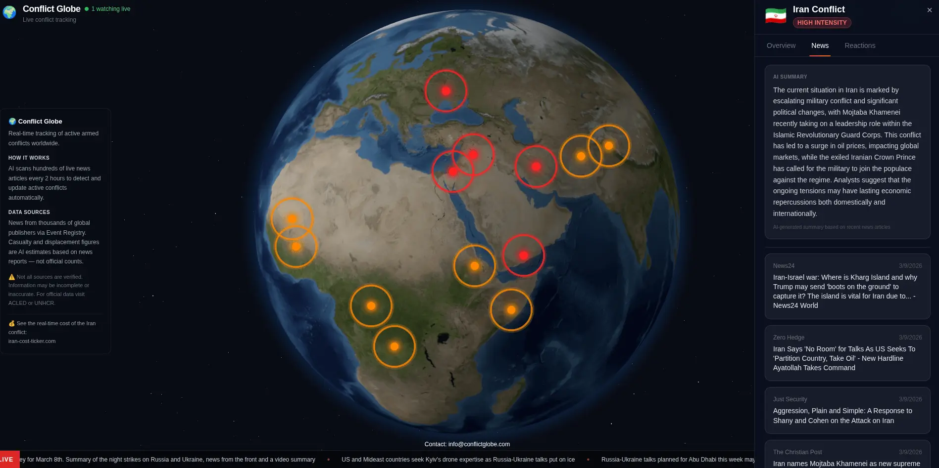 Screenshot 1 of Conflict Globe