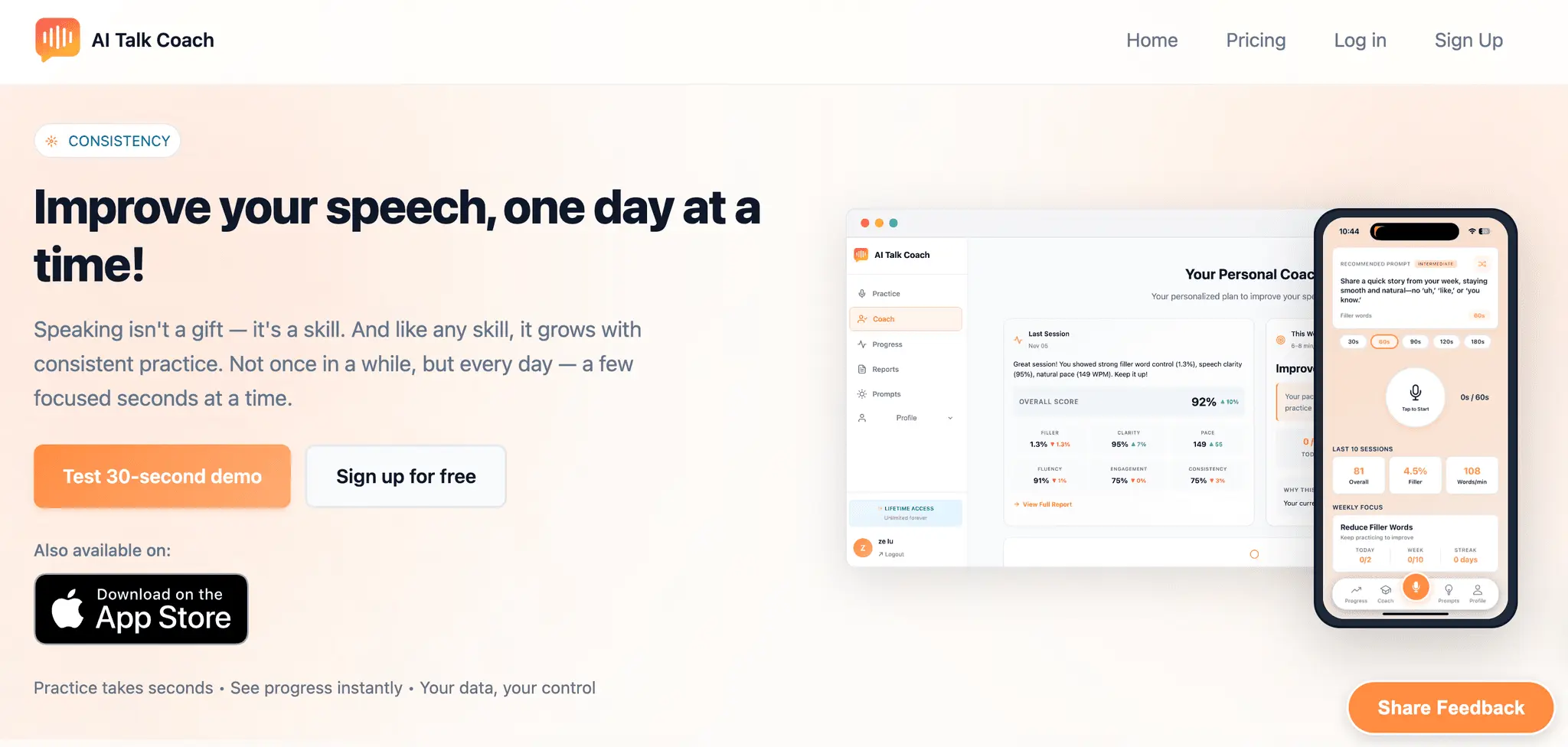 Screenshot 1 of Ai Talk Coach