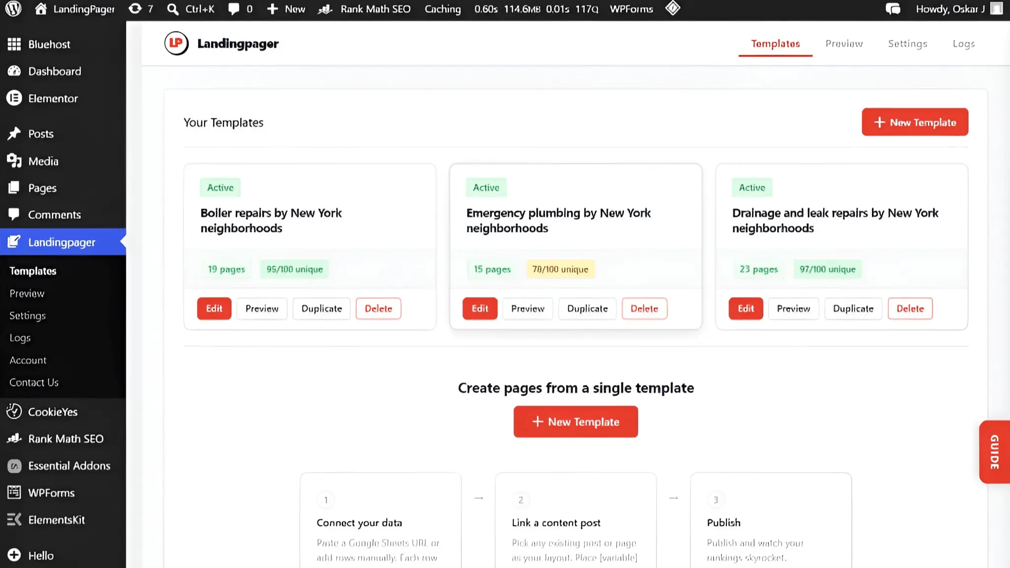 Screenshot 1 of Landingpager