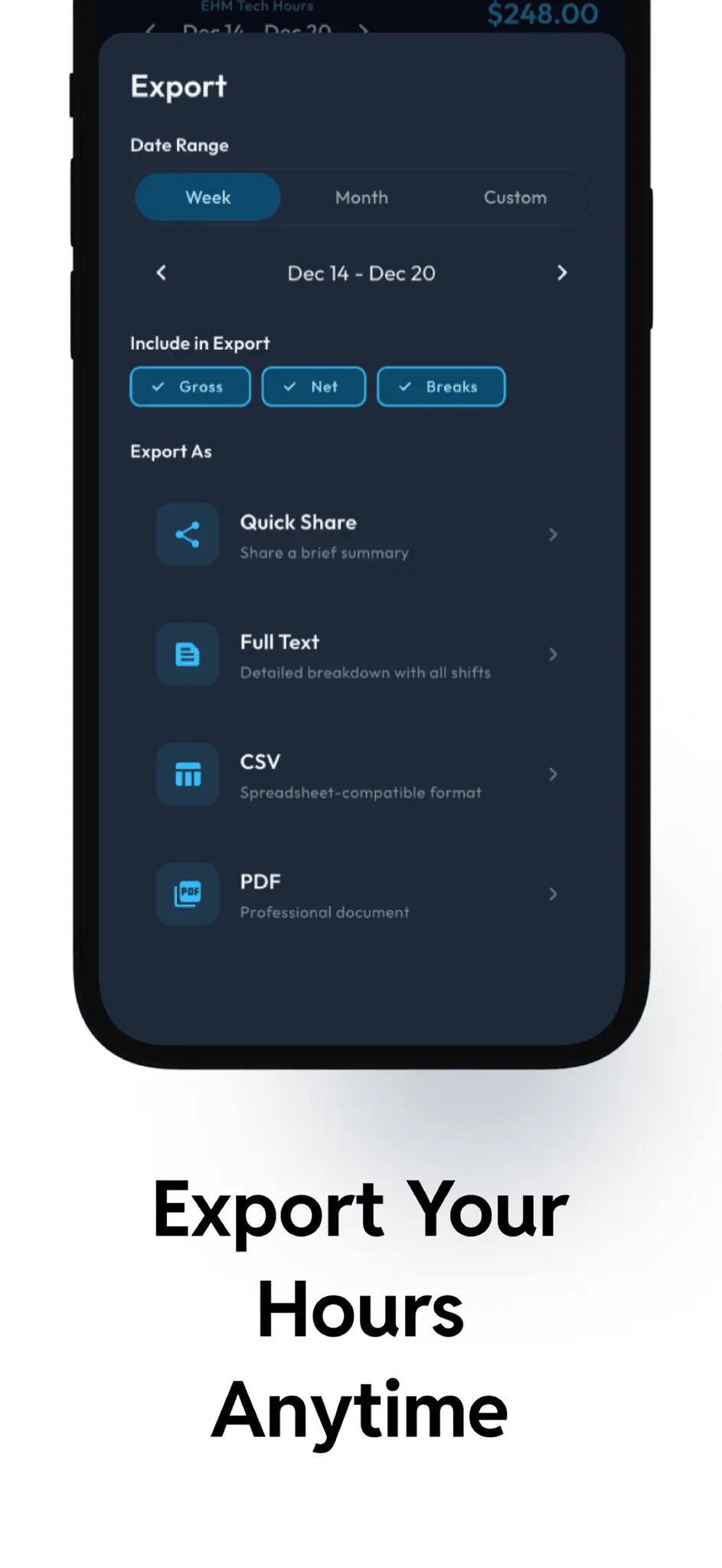 Screenshot 10 of Hours Tracker: Time Clock In