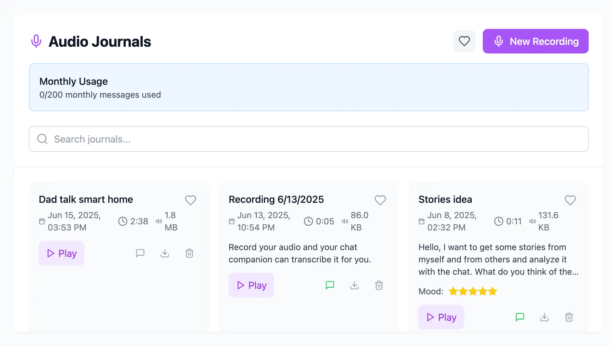 Screenshot 1 of Wellness Companion AI