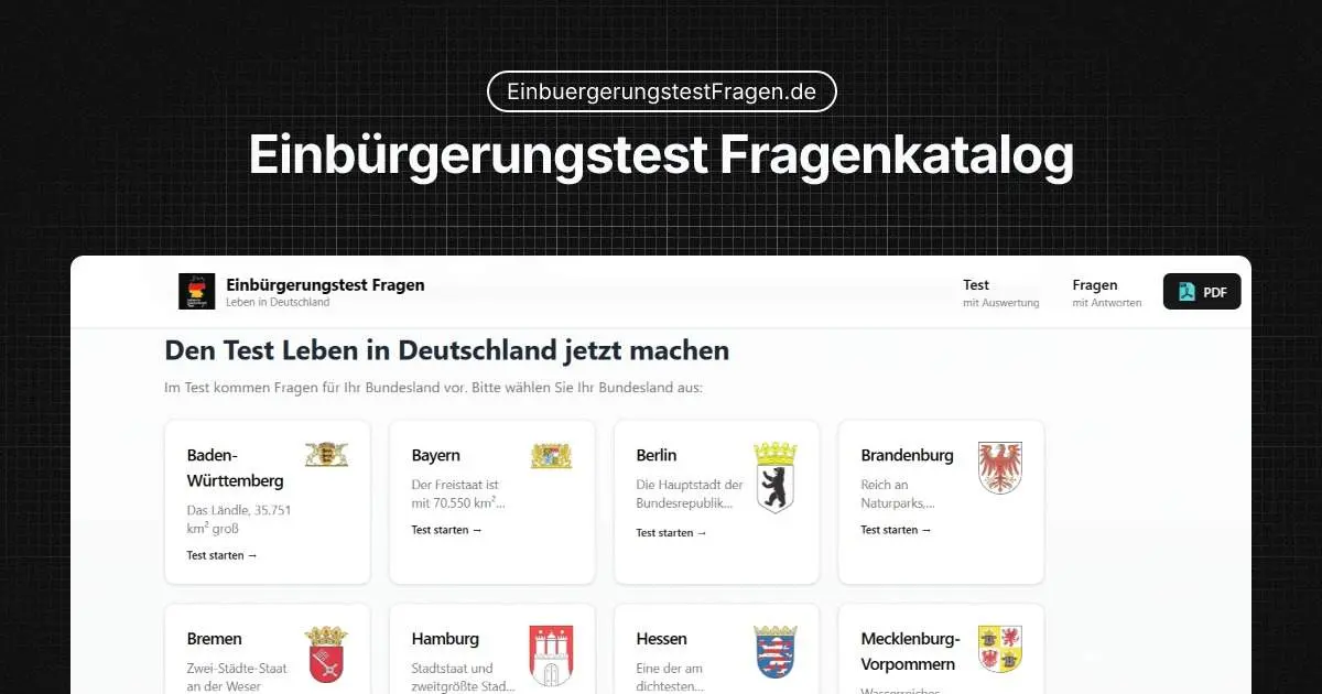 Screenshot 1 of Einbuerg. Test Fr.