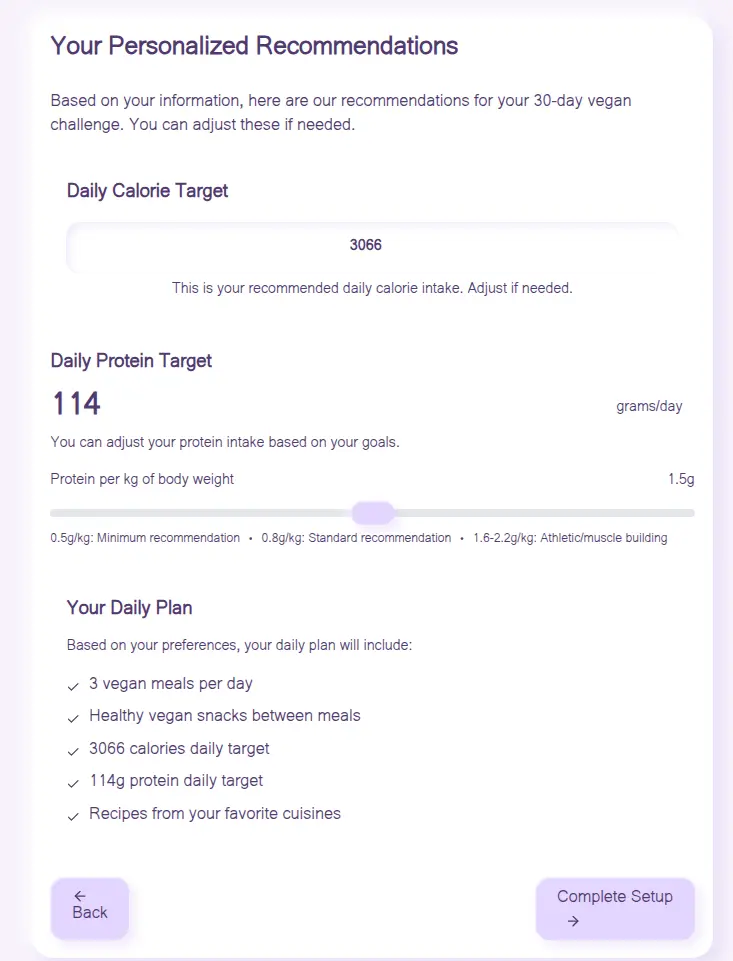 Screenshot 10 of Go Vegan Challenge