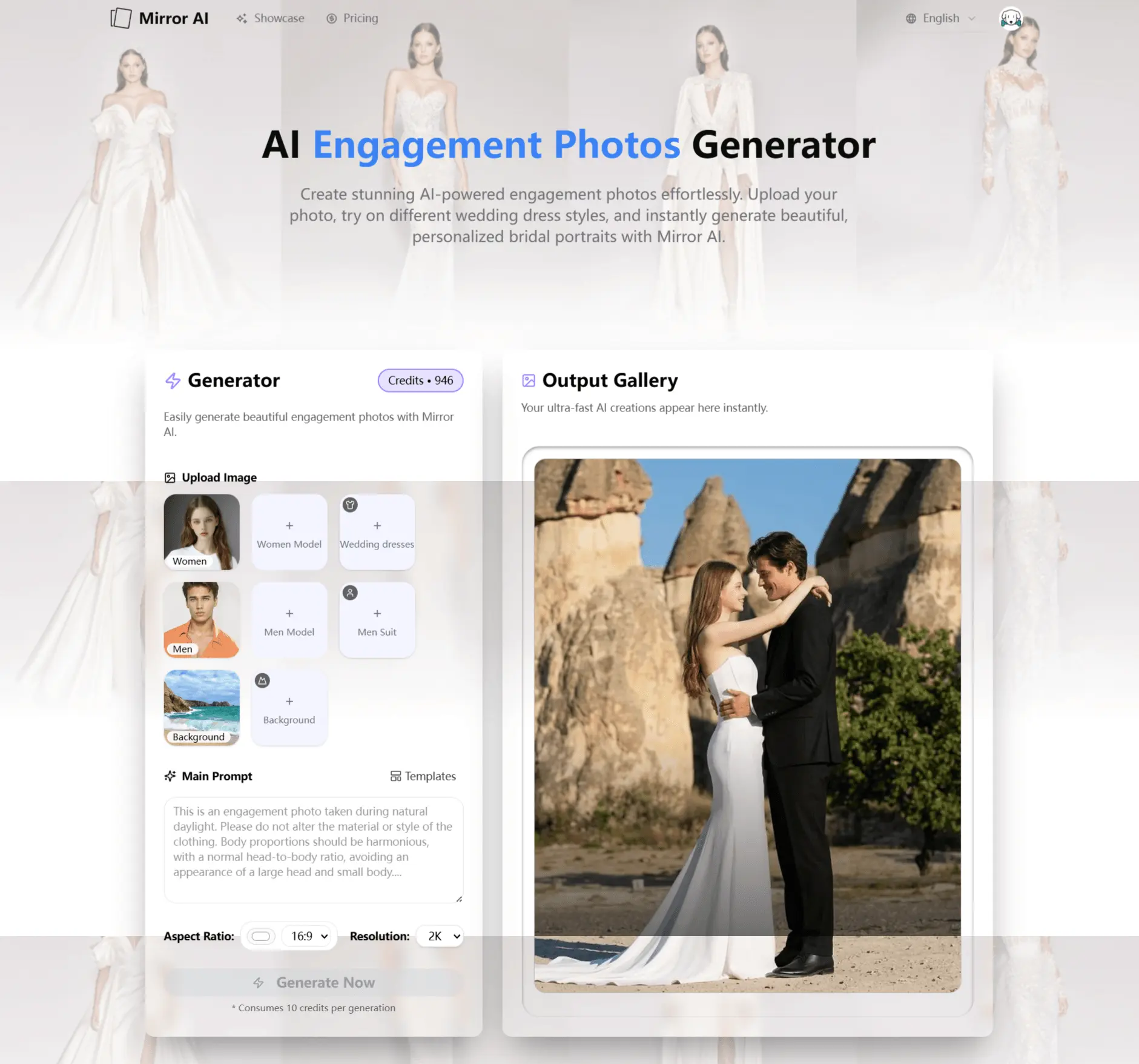 Screenshot 1 of Mirror AI Engagement Photo Generator