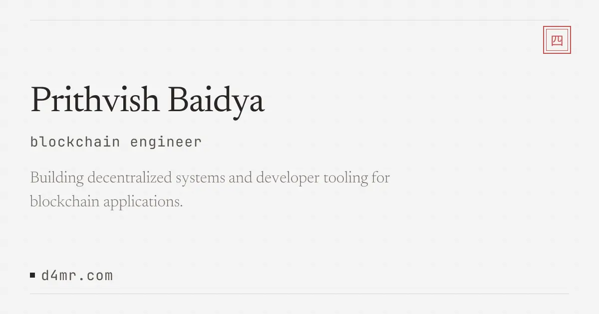 Screenshot 1 of d4mr | Prithvish Baidya