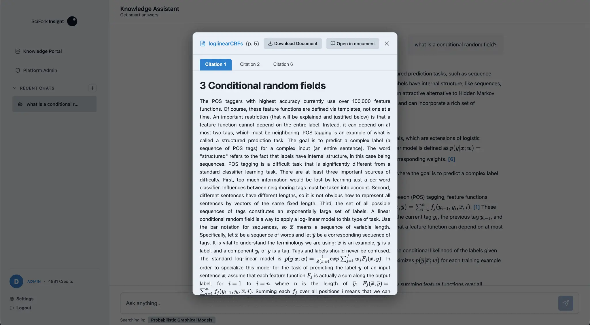 Screenshot 2 of SciFork Insight
