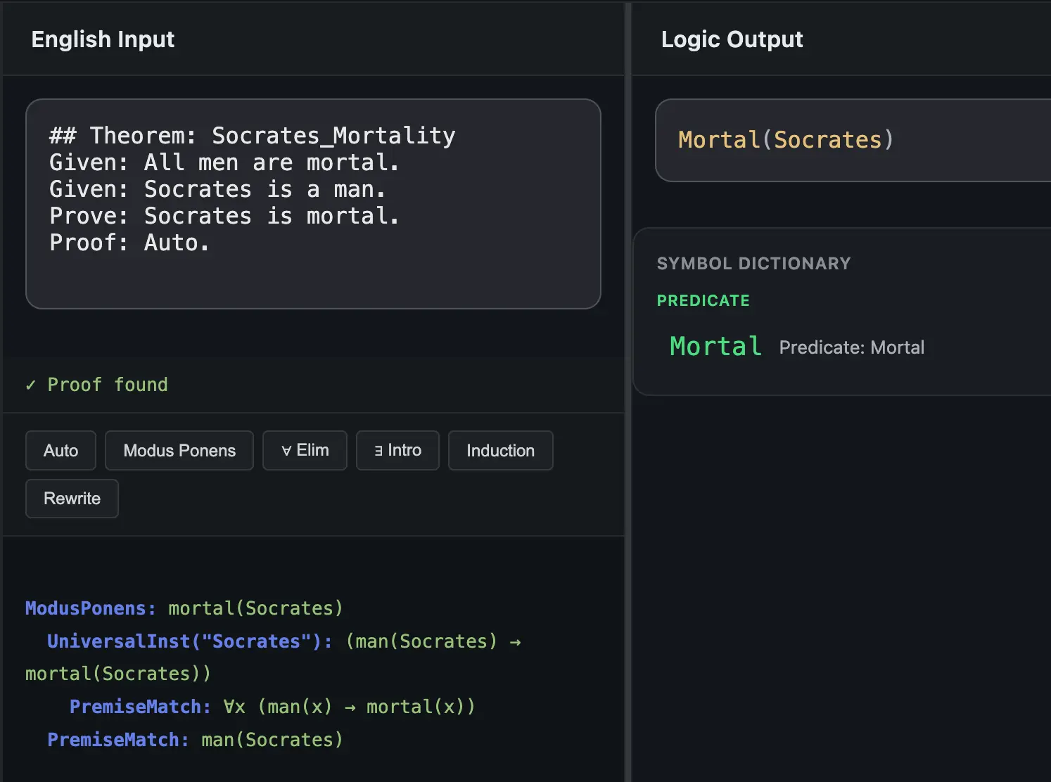 Screenshot 3 of LOGICAFFEINE