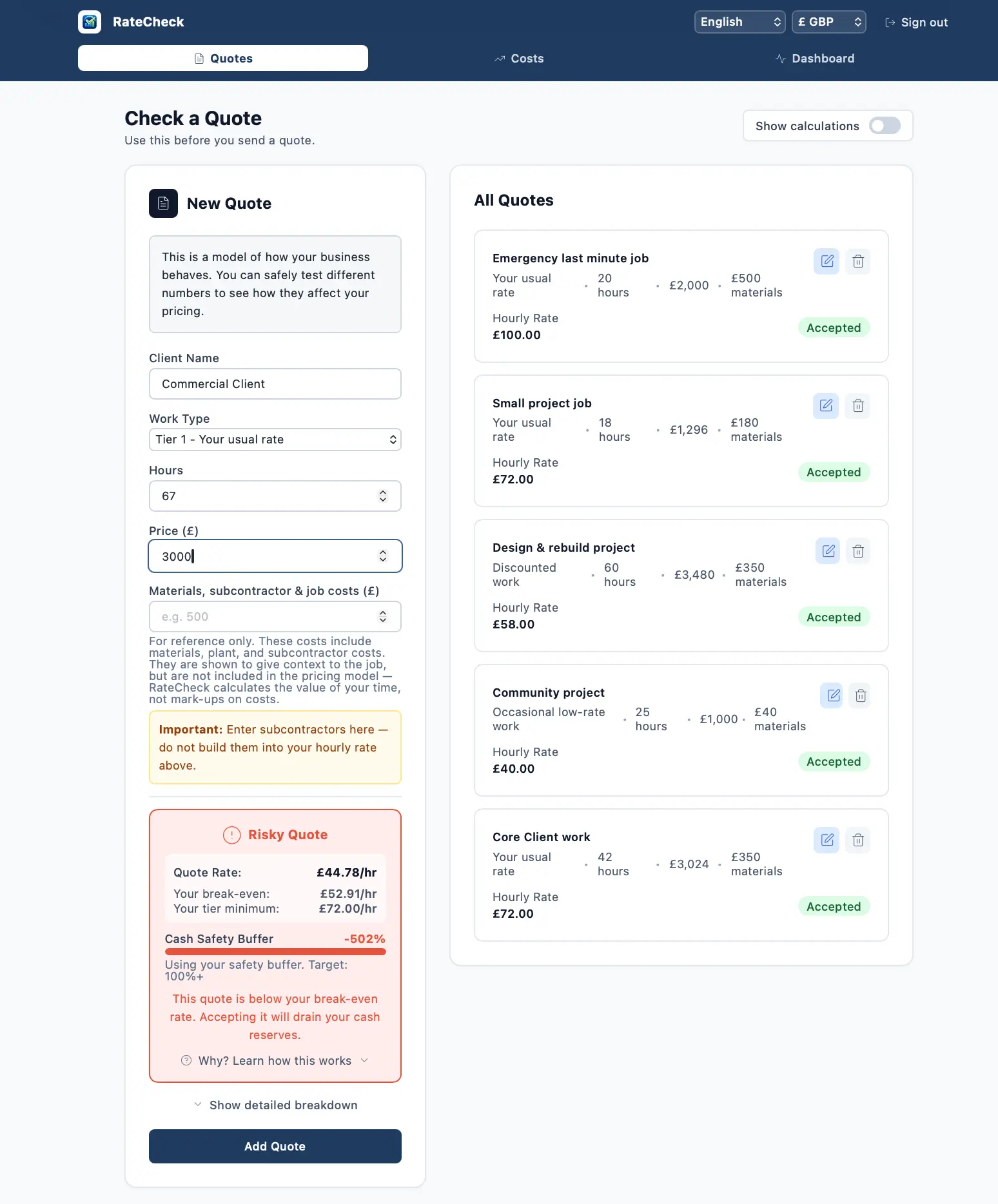 Screenshot 2 of RateCheck