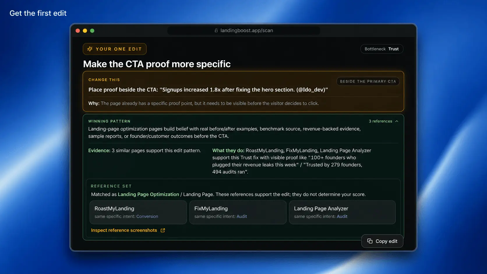 Screenshot 3 of LandingBoost