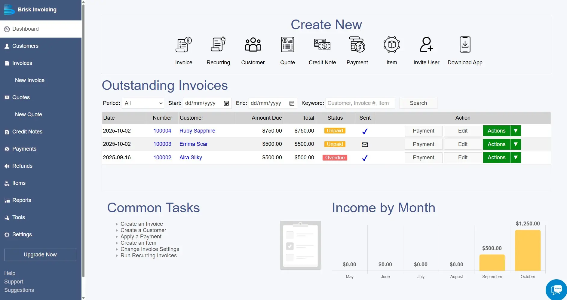 Screenshot 2 of Brisk Invoicing