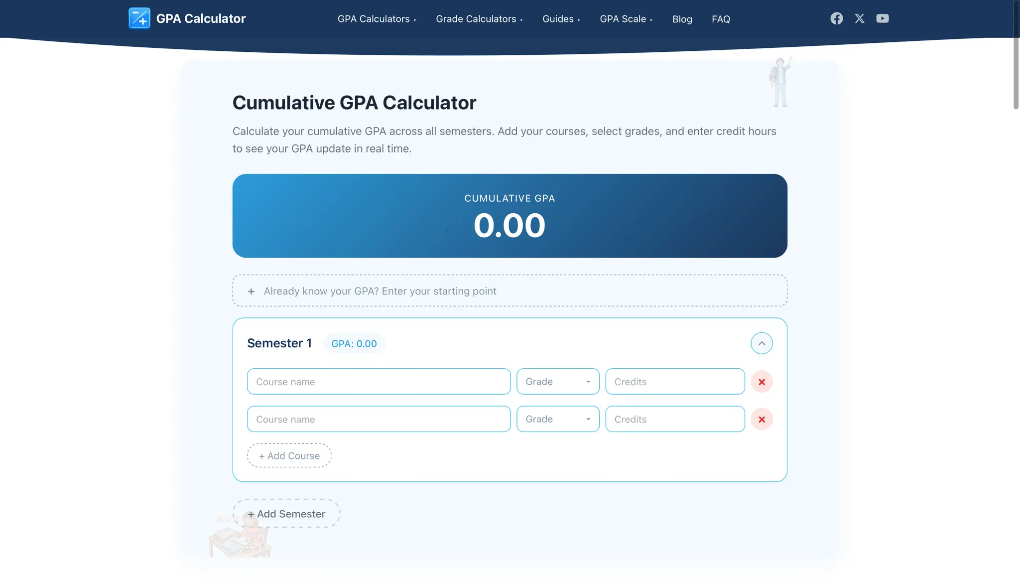Screenshot 1 of GPA Calculator Pro
