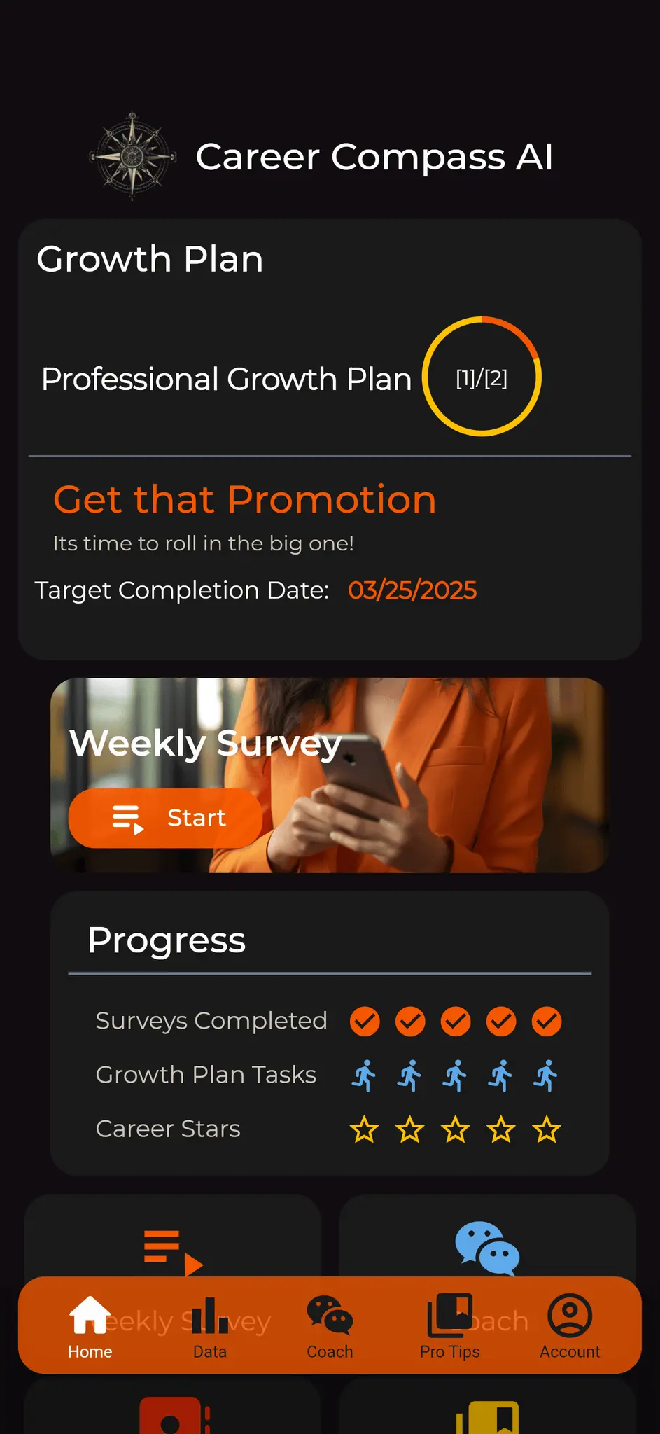 Screenshot 1 of Career Compass AI