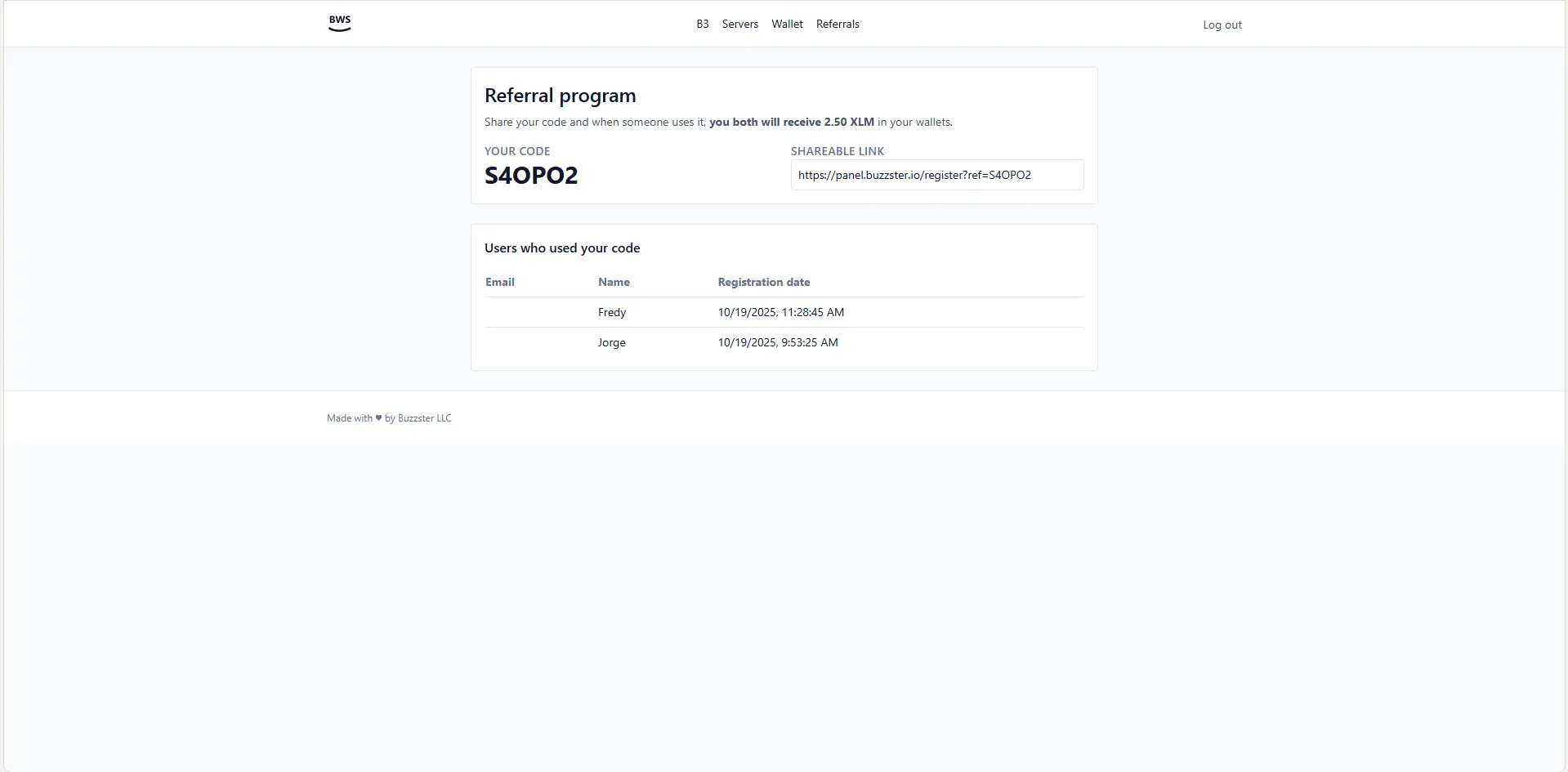 Screenshot 4 of Buzzster Web Services