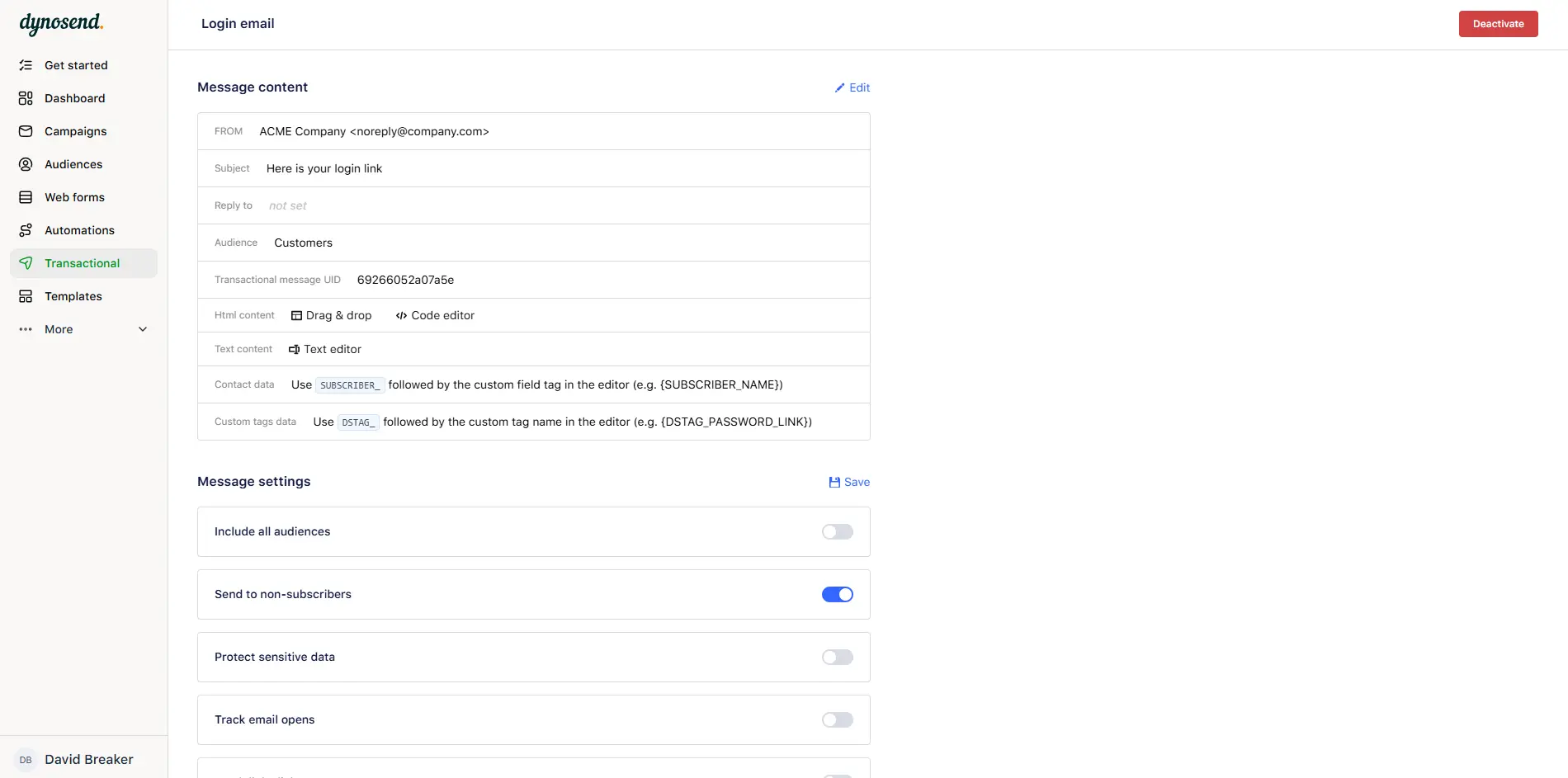 Screenshot 5 of Dynosend