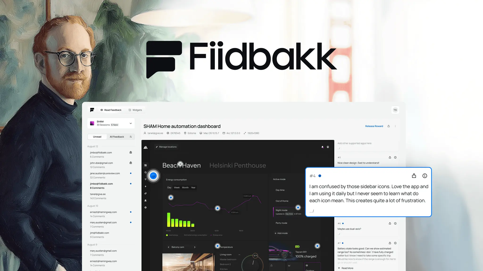 Screenshot 1 of Fiidbakk