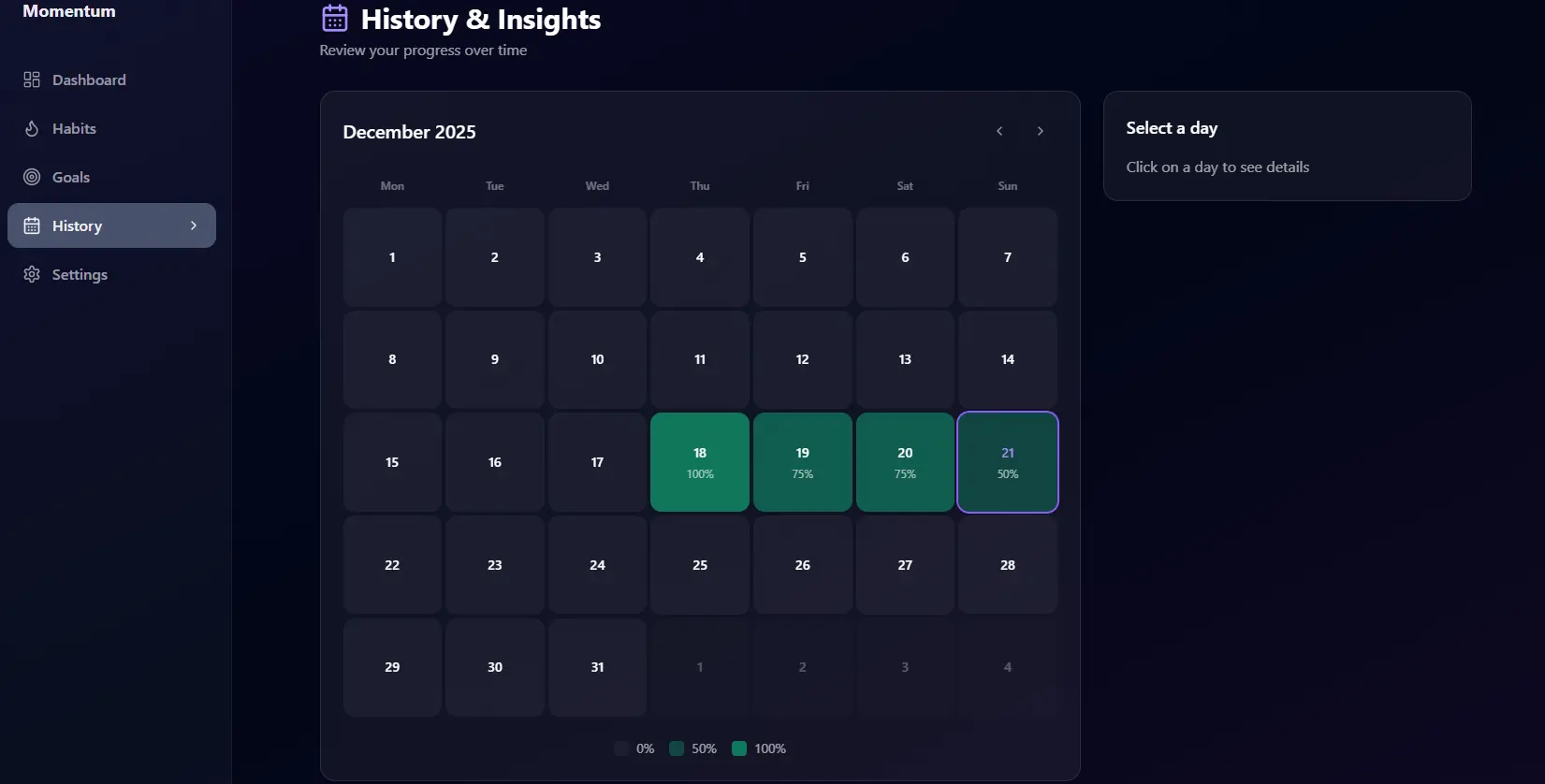 Screenshot 1 of Momentum Builder