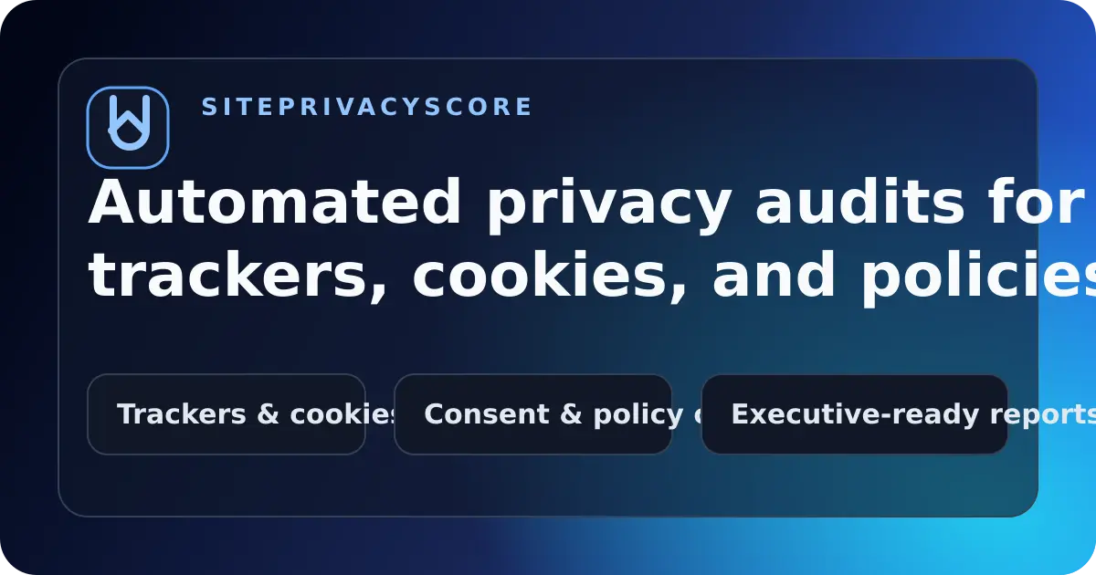 Screenshot 1 of SitePrivacyScore