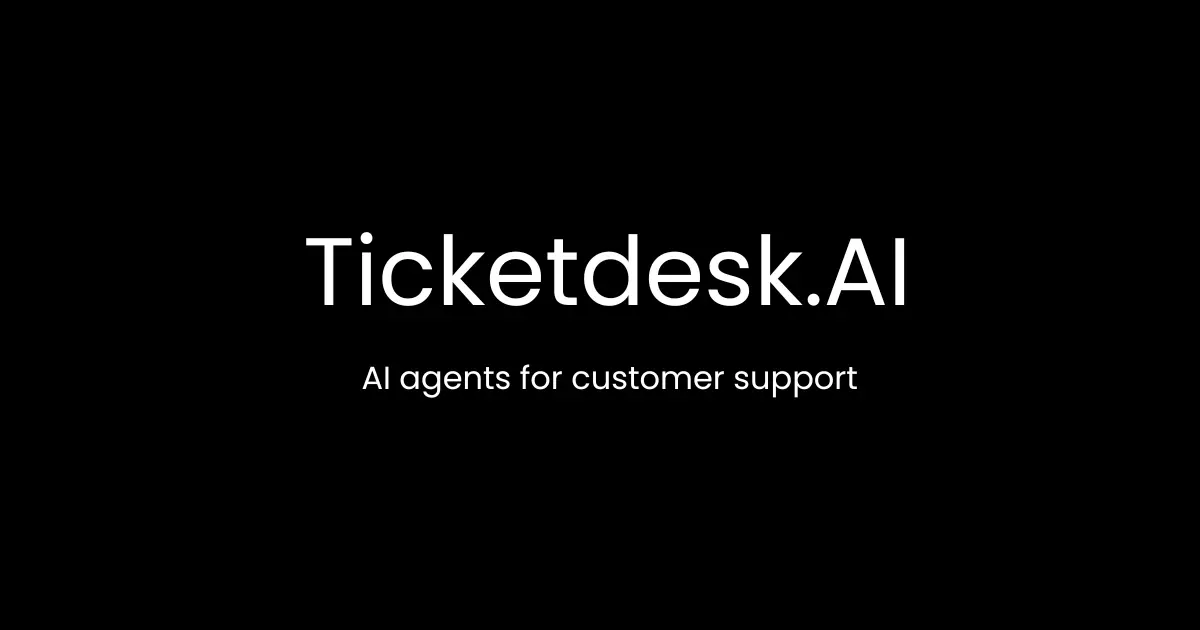 Screenshot 1 of Ticketdesk AI