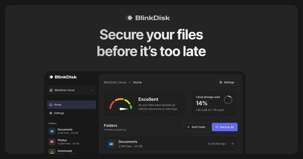 Screenshot 1 of BlinkDisk