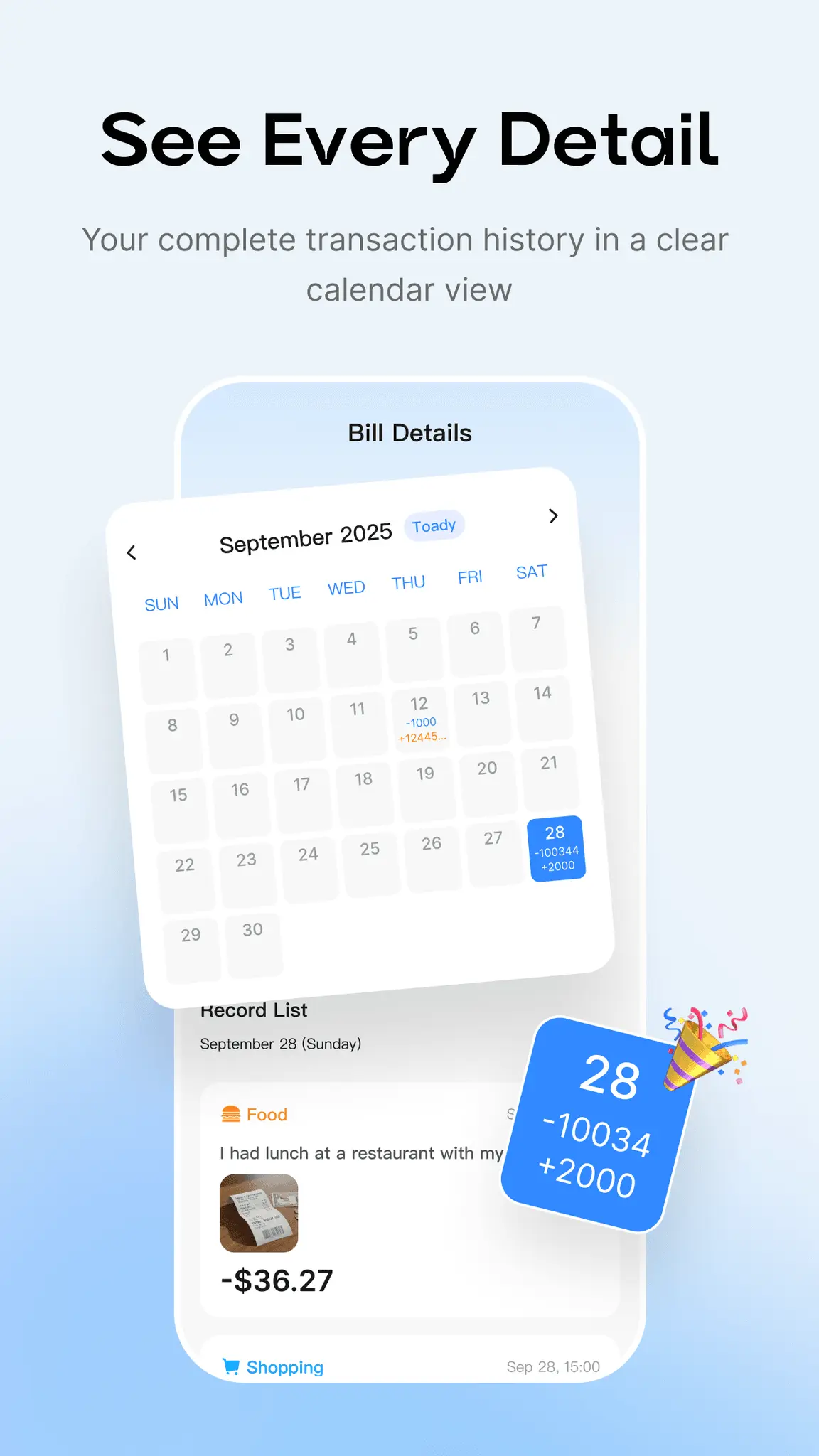 Screenshot 2 of ChatGiraffe - AI Expense Tracker