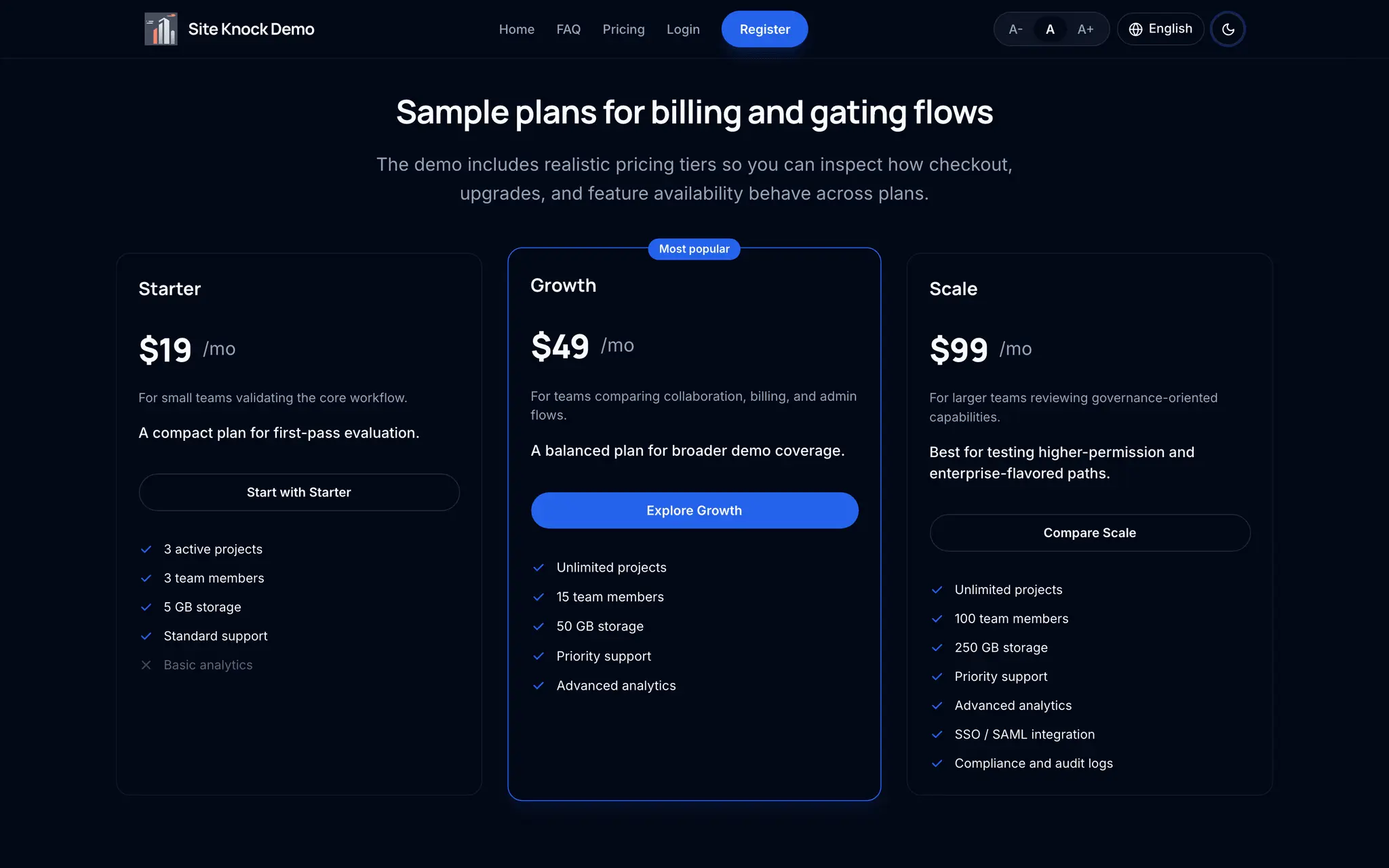 Screenshot 1 of Site Knock