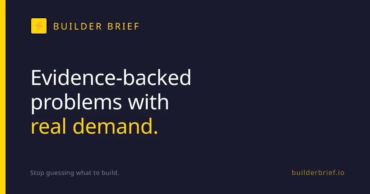 Screenshot 1 of Builder Brief