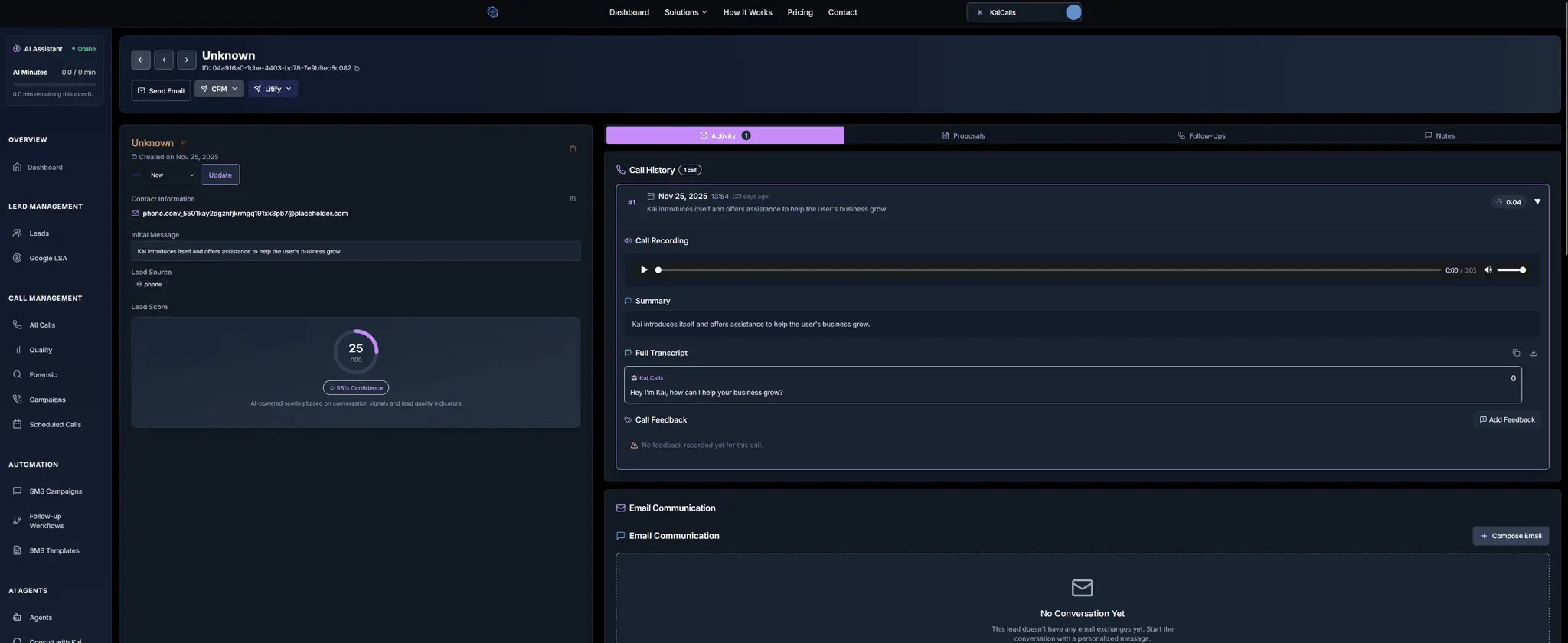 Screenshot 1 of KaiCalls