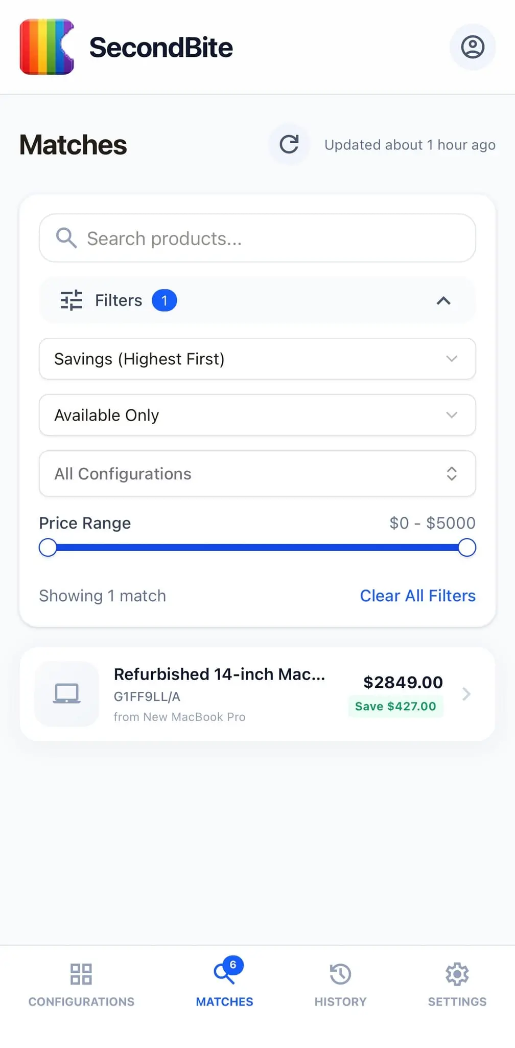 Screenshot 3 of SecondBite