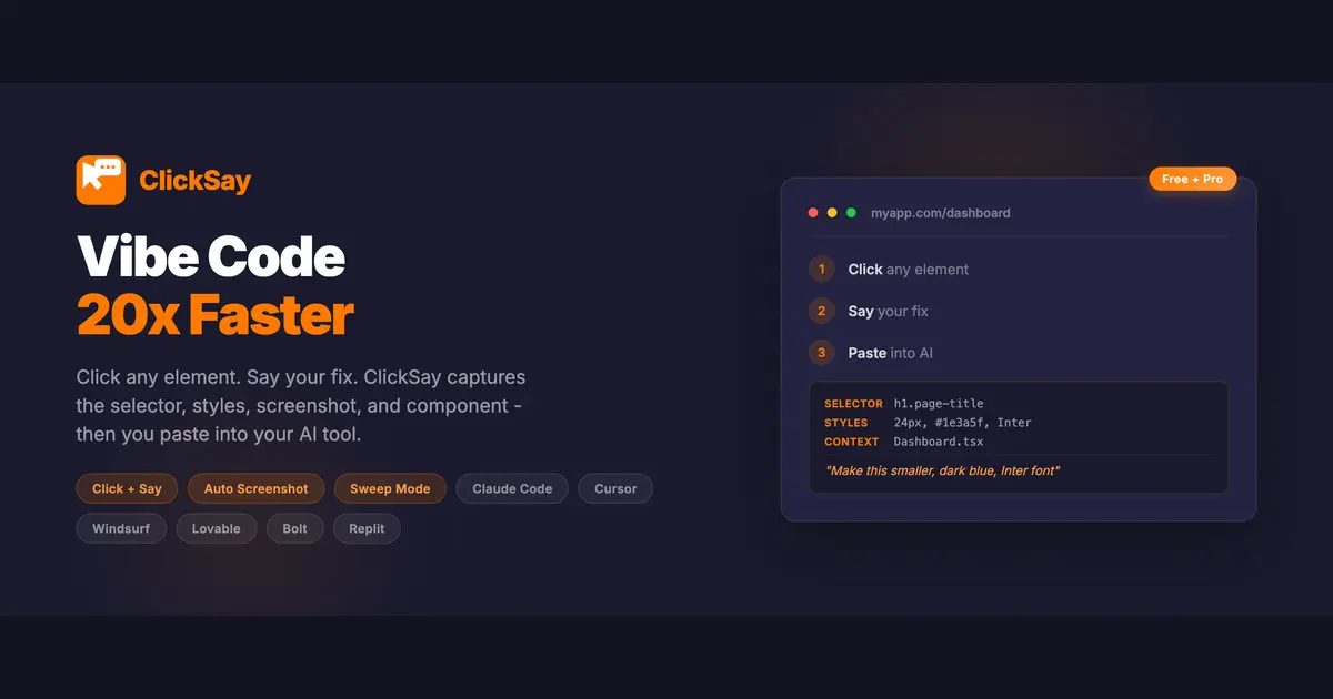 Screenshot 1 of ClickSay