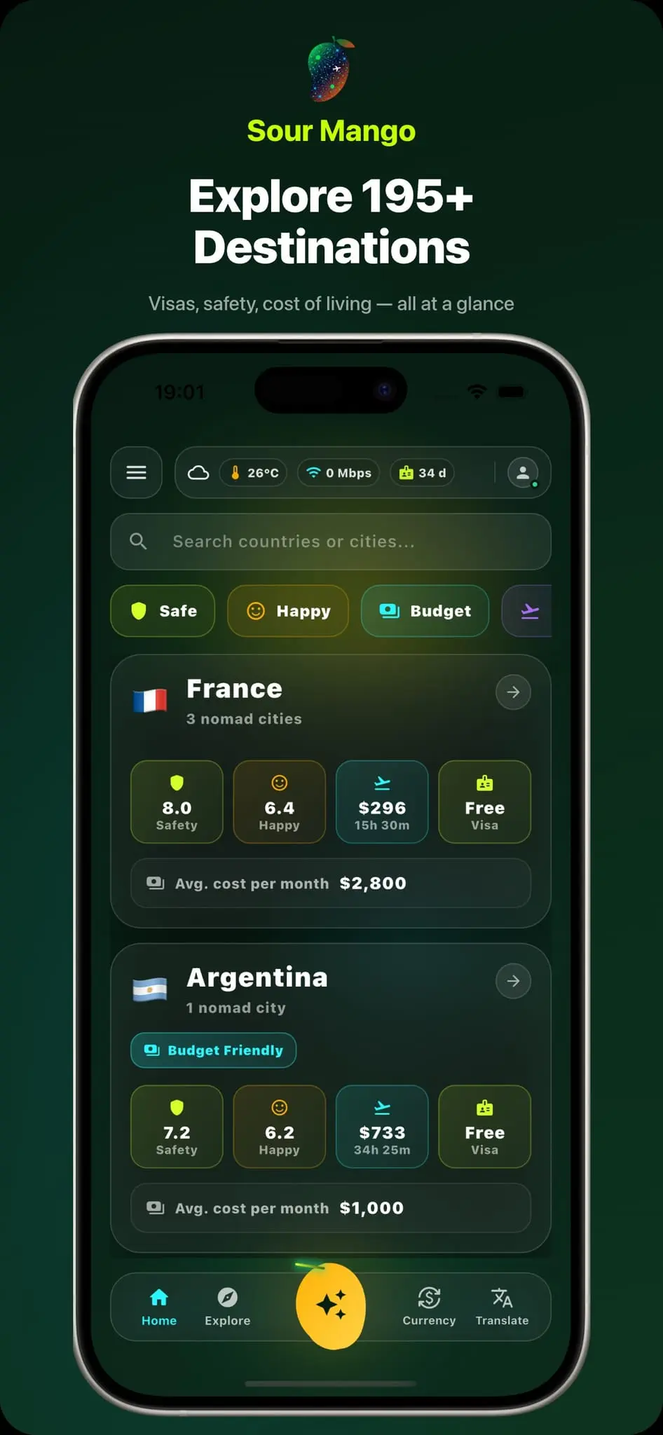 Screenshot 4 of Sour Mango: AI Travel Companion