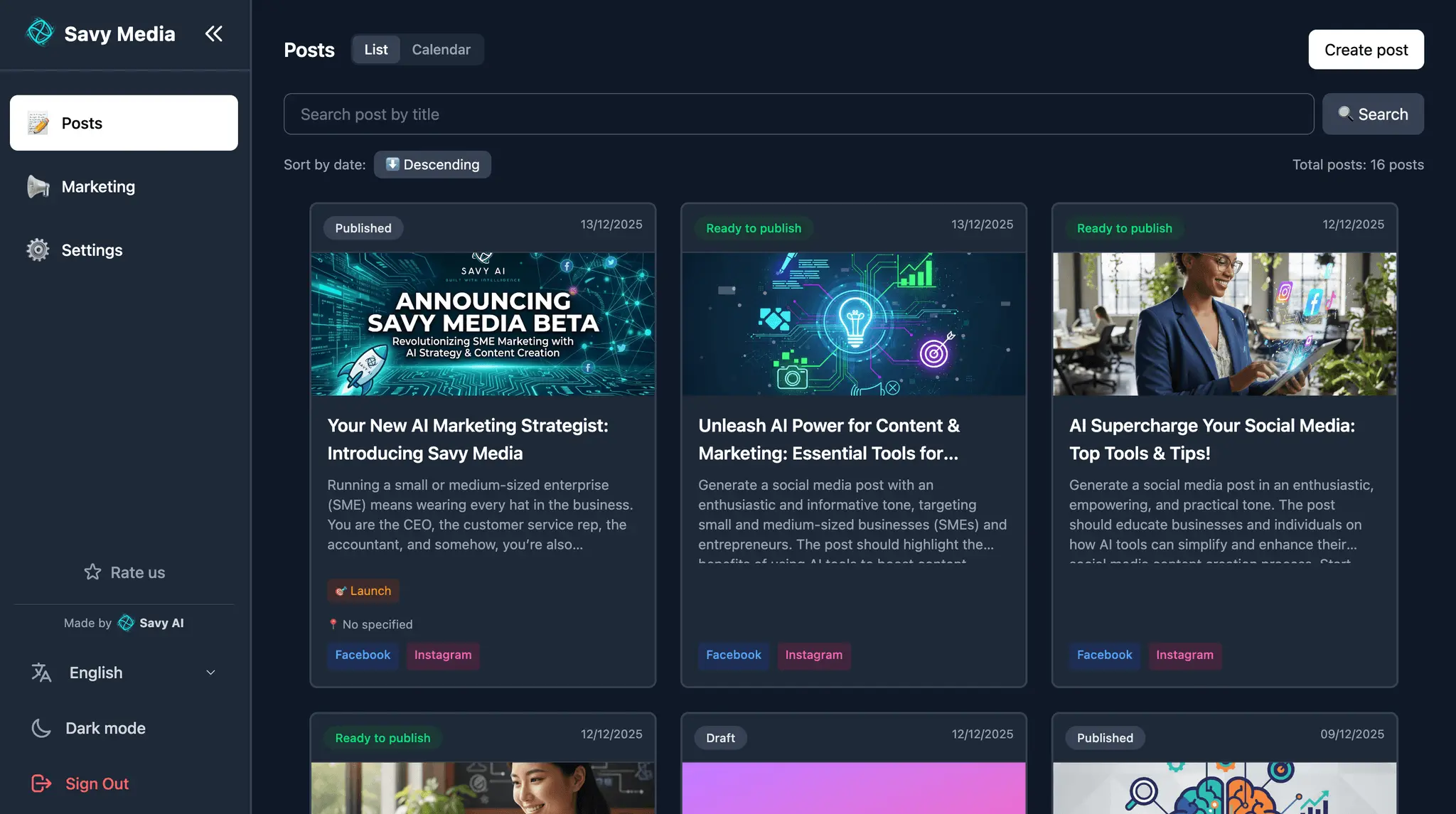 Screenshot 2 of Savy Media