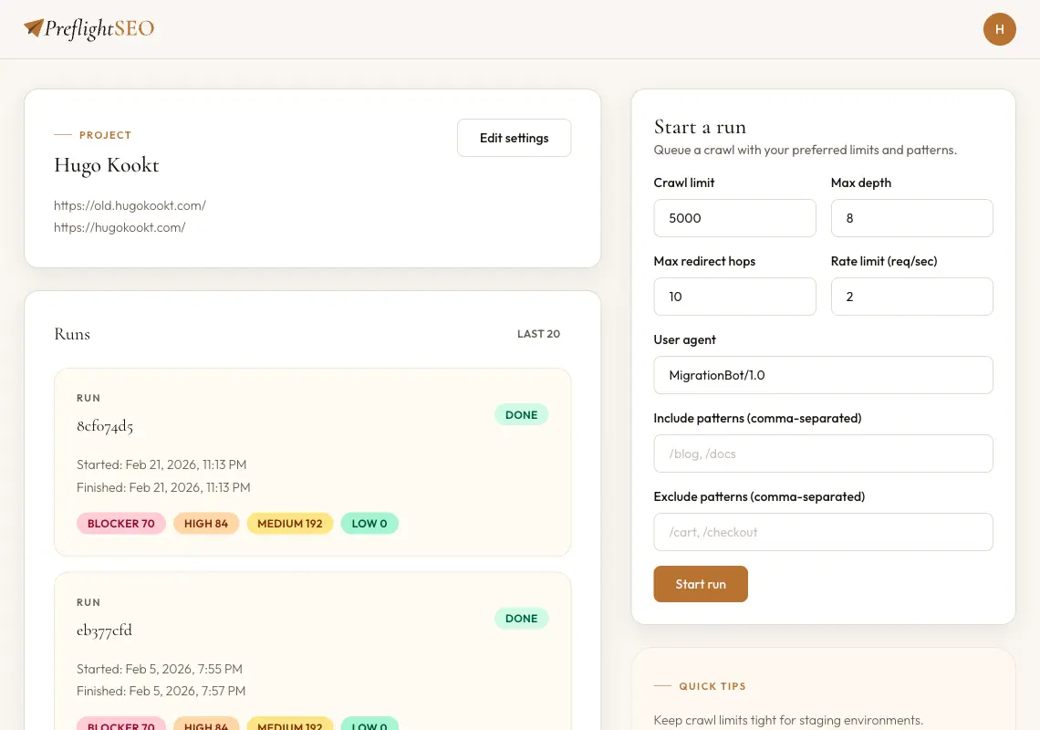 Screenshot 2 of PreflightSEO