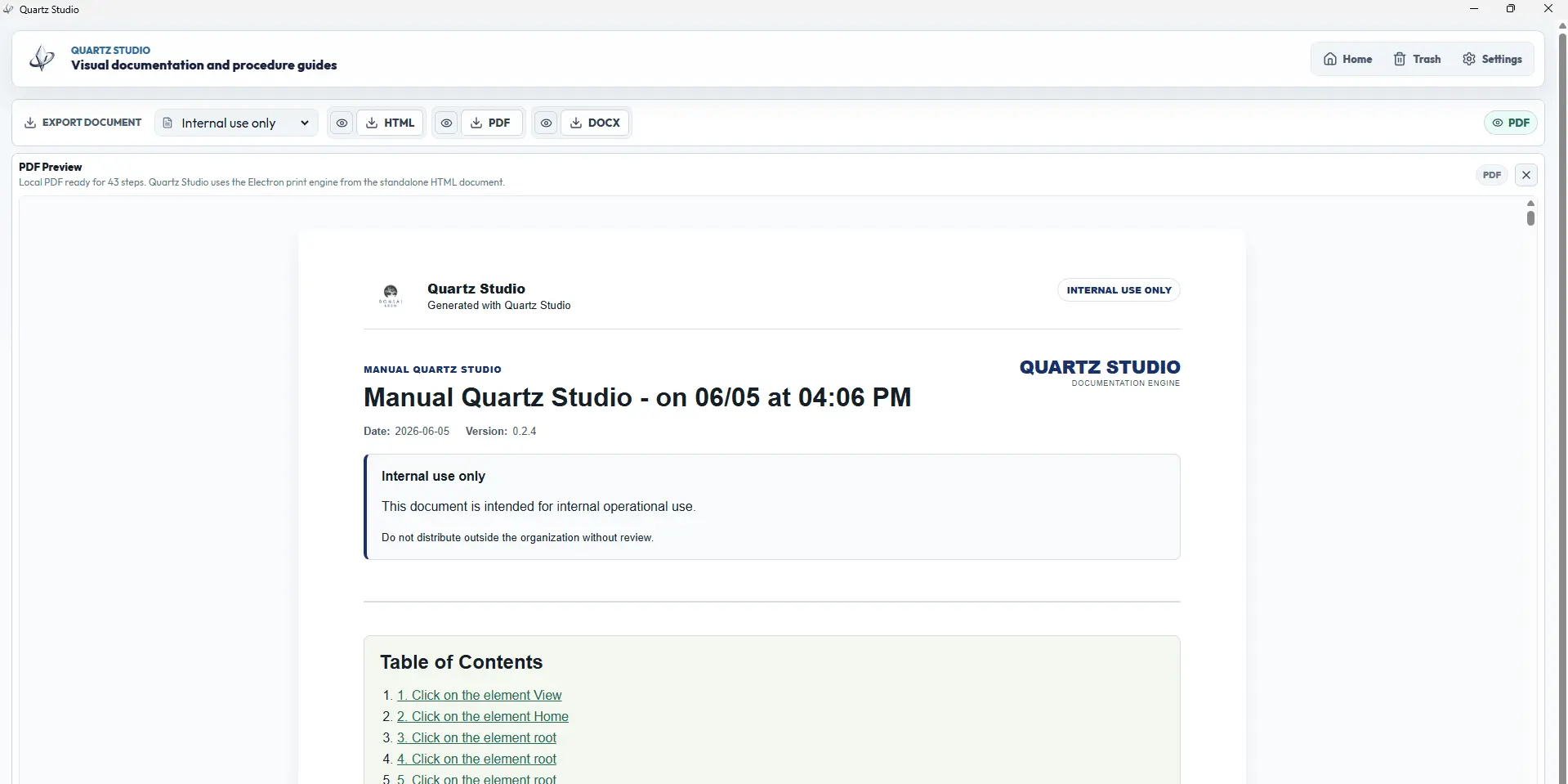 Screenshot 3 of Quartz Studio