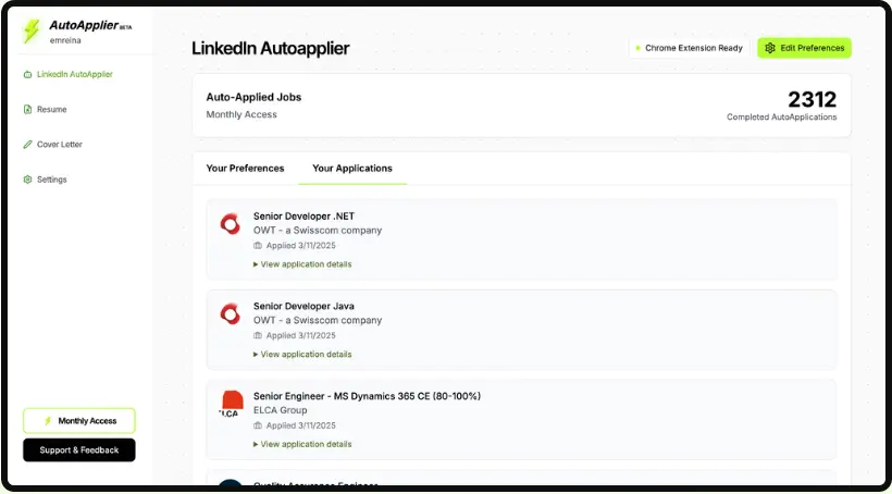 Screenshot 3 of AutoApplier