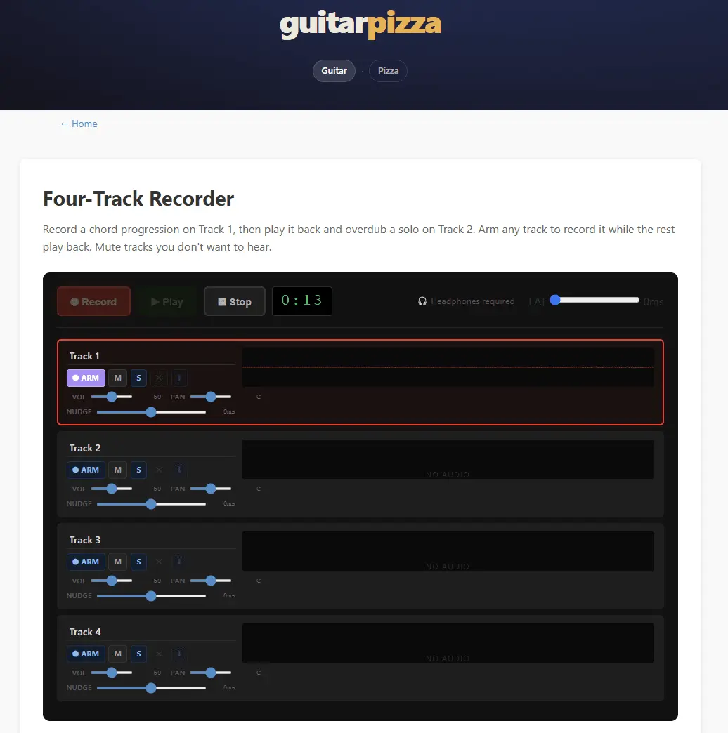 Screenshot 3 of guitar pizza