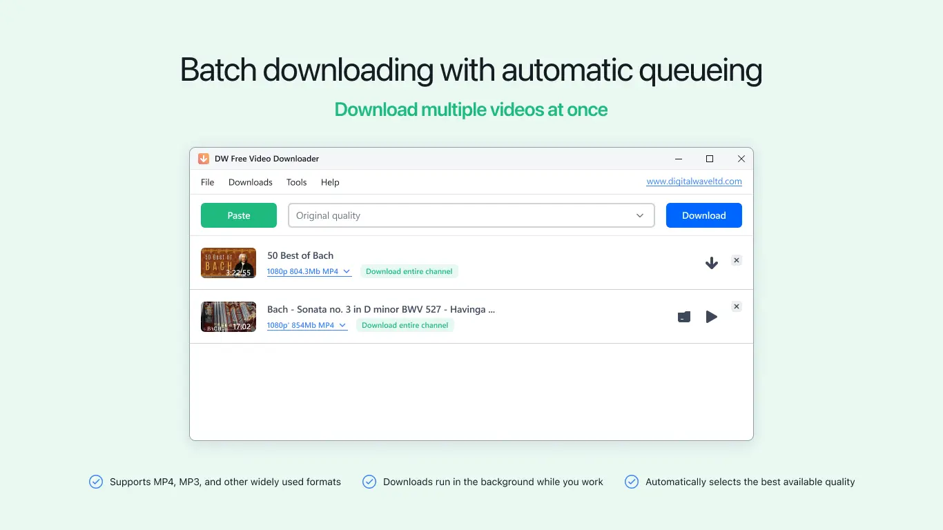 Screenshot 1 of DW Free Video Downloader