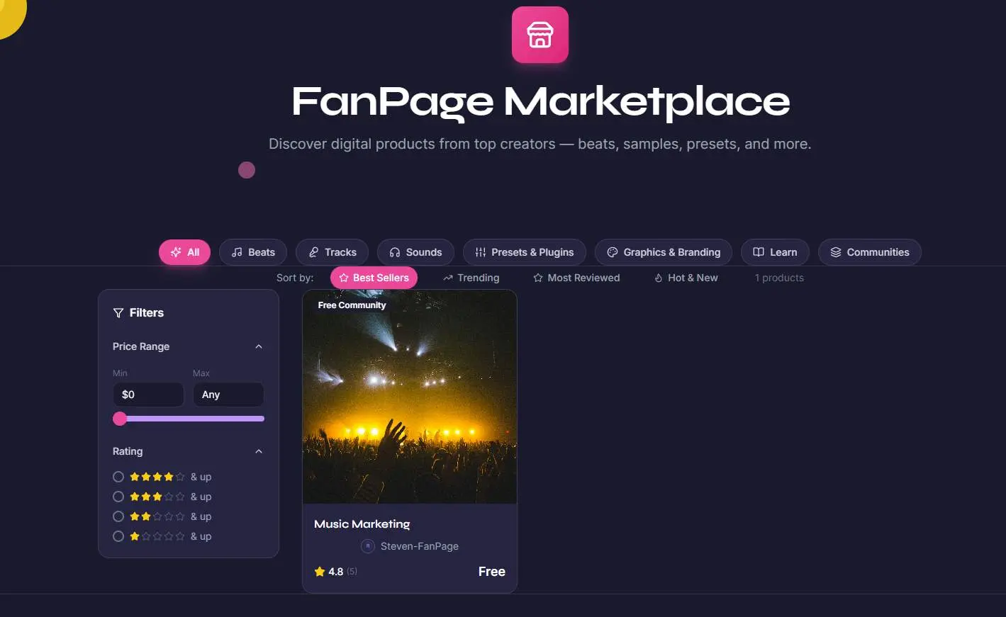 Screenshot 1 of FanPage